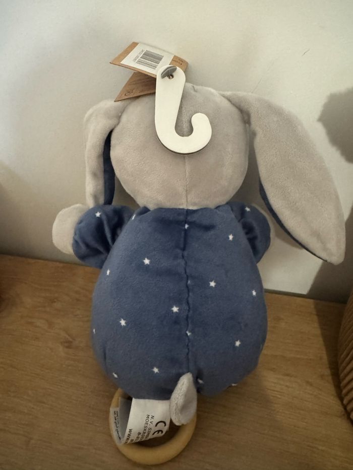 Jouet musical pour bébé - bleu & gris - photo numéro 4