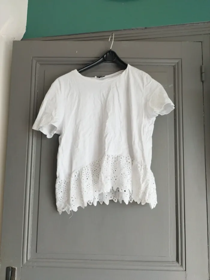 T-shirt blanc Zara