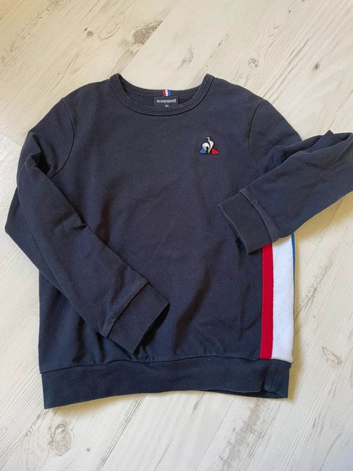Sweat le coq sportif 8 ans bleu blanc rouge - photo numéro 2