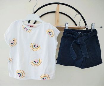 3 ans ensemble été Teeshirt Tape à l'oeil et short kiabi