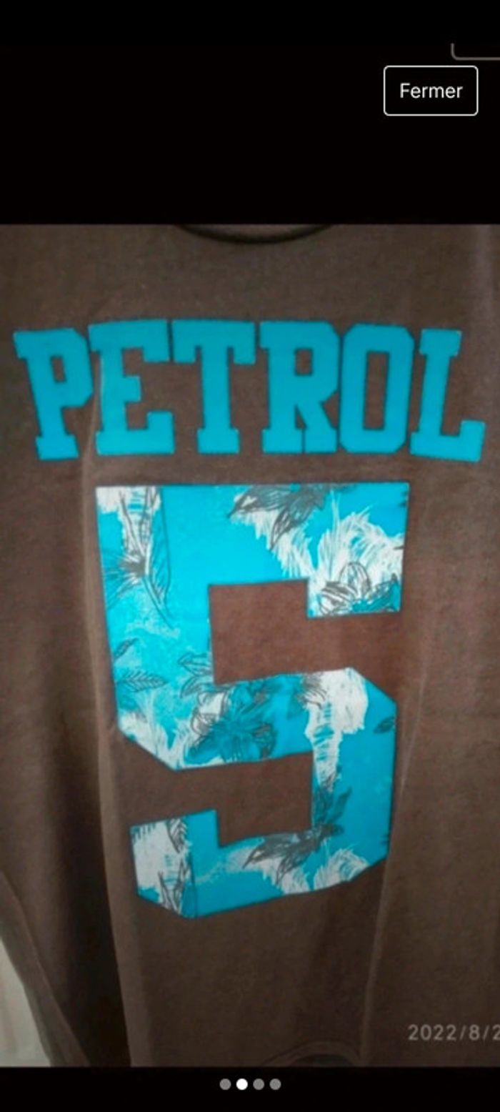 🖤Tee shirt noir taille L Petrol Industries - photo numéro 2