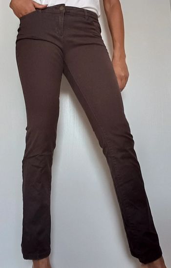 Pantalon marron Camaïeu T38