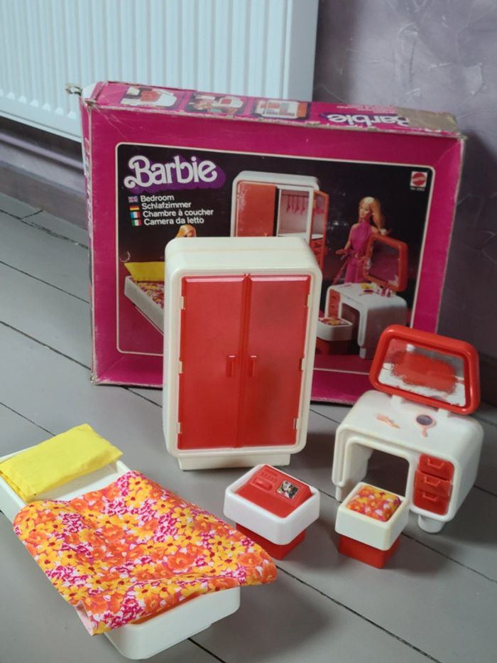Playset barbie bedroom 1977