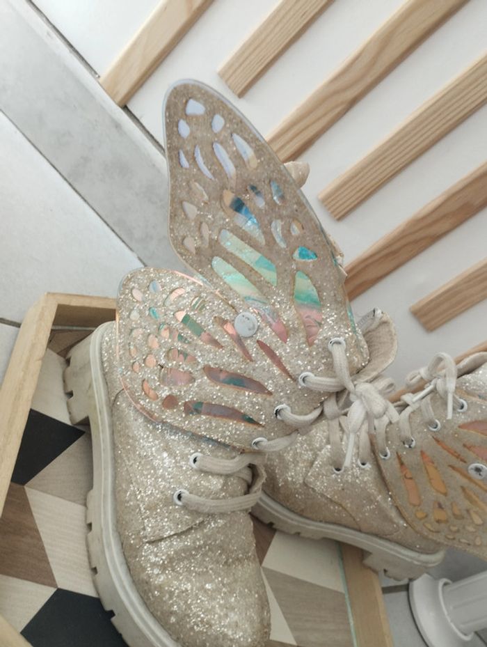 Bottines paillettes papillon 31 - photo numéro 9