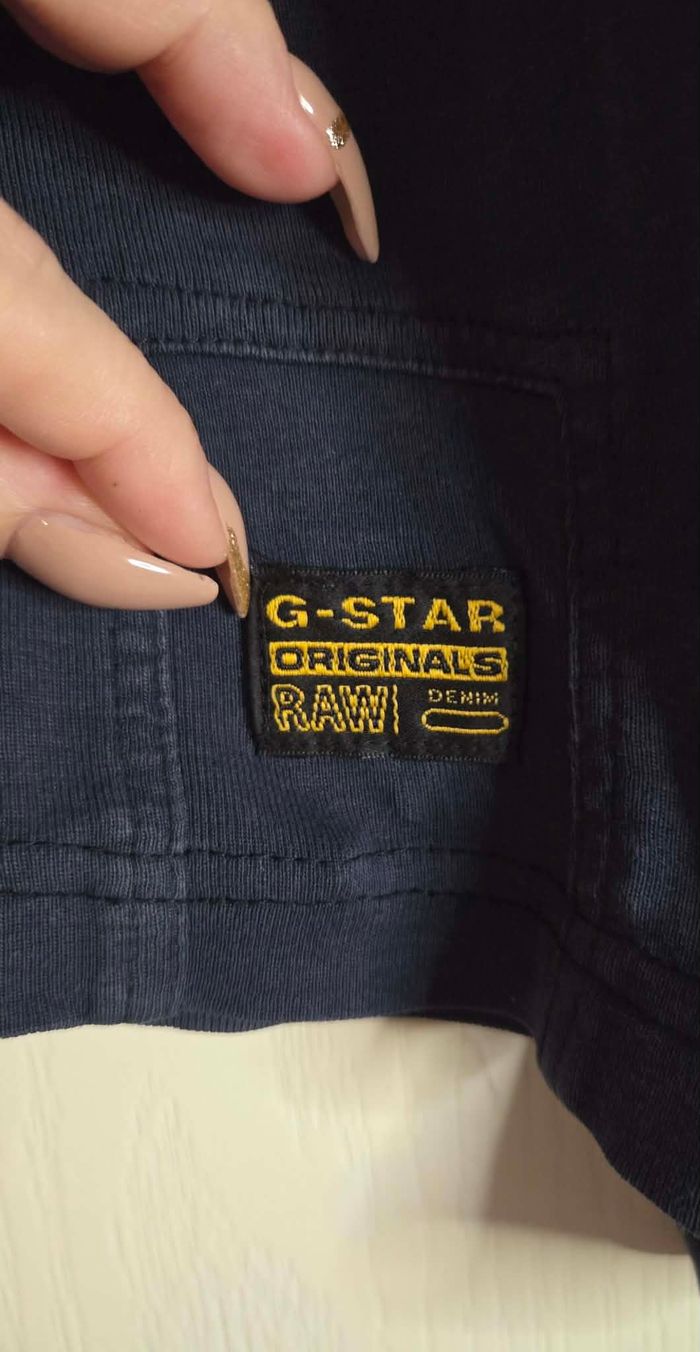 G-STAR RAW – Haut Manches Longues Logo – 100% Coton Bio – Taille M - photo numéro 7