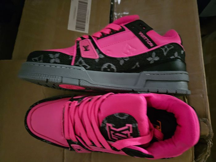 Basket chaussure bleu taille 41 noir rose - photo numéro 4
