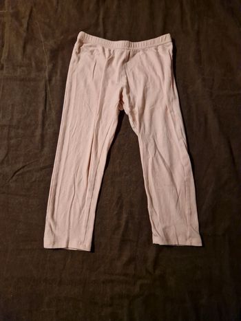 Leggings fille rose clair