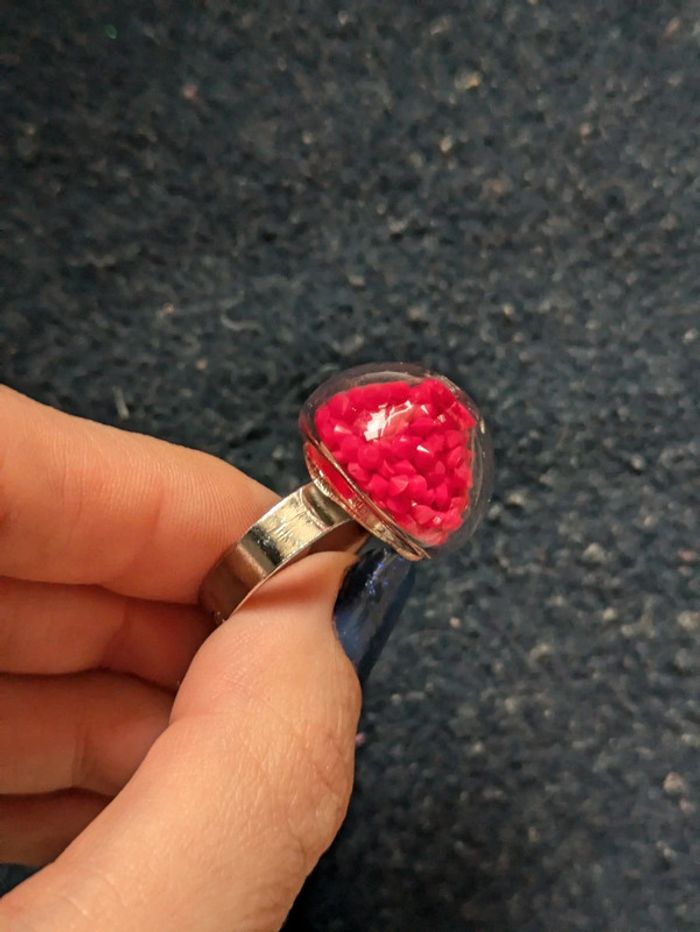 Bague ronde en verre style pylônes - photo numéro 2