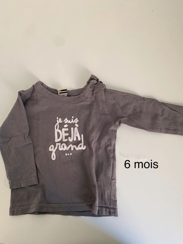 Tee shirt 6 mois