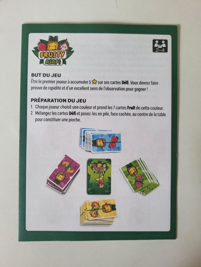 Jeu de cartes Fruity Asap ! McDonald's - photo numéro 3