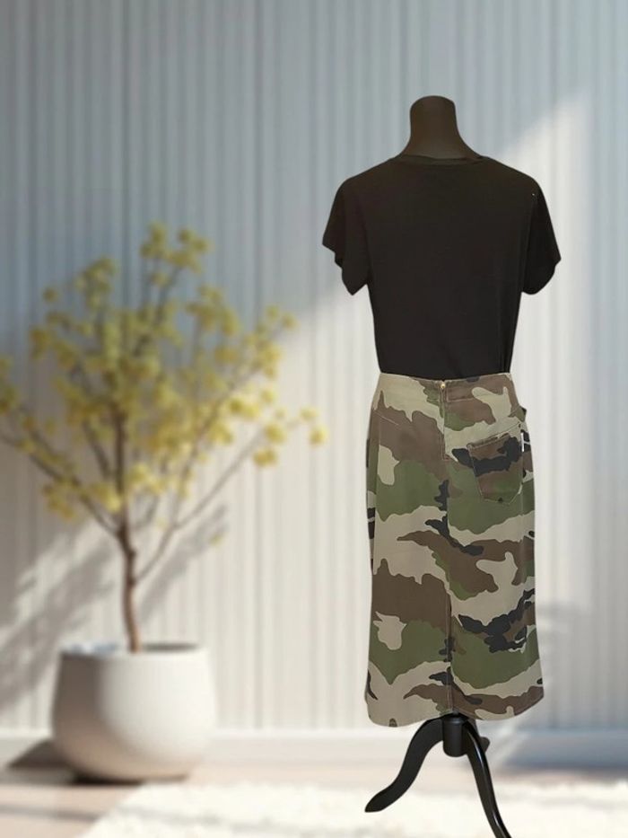 Jupe midi camouflage T.38 - photo numéro 2