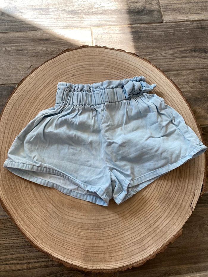 Short effet jeans fille 18 mois