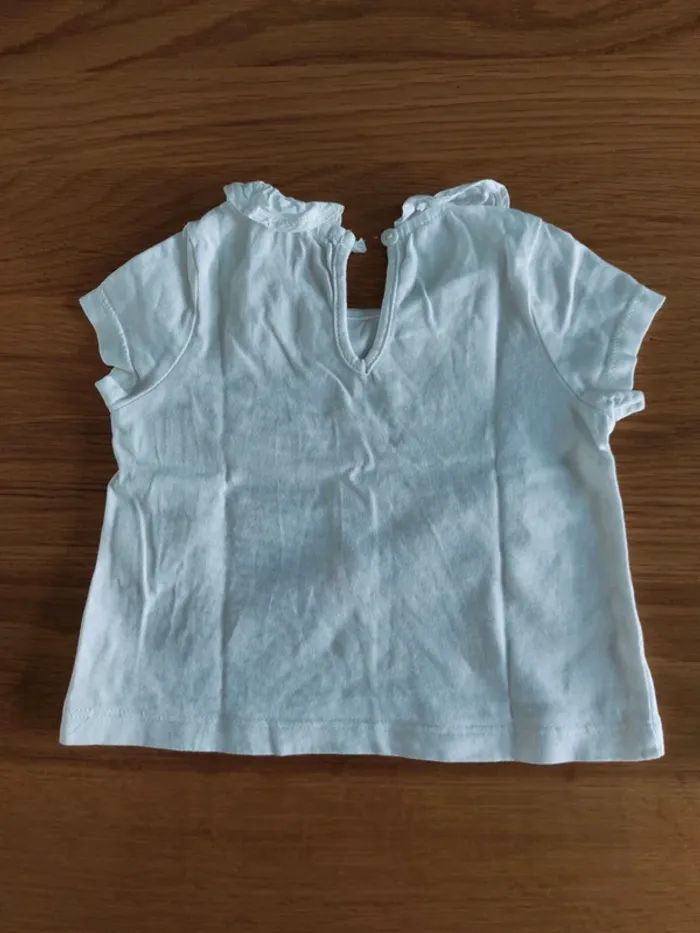 T-shirt fleuri 3 mois - photo numéro 2
