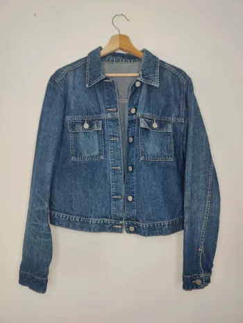 Veste en jean brut