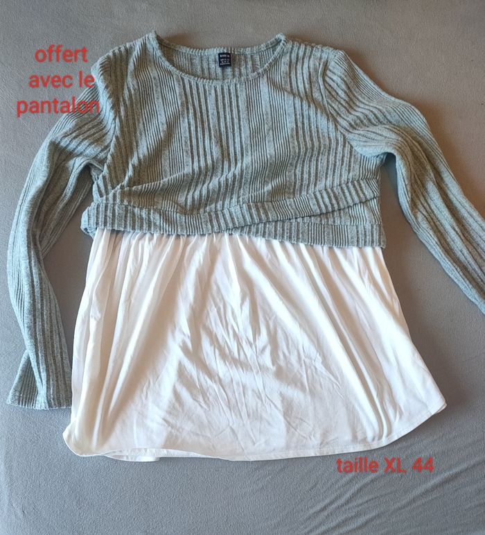 pantalon grossesse + haut et pyjama allaitement offert - photo numéro 2