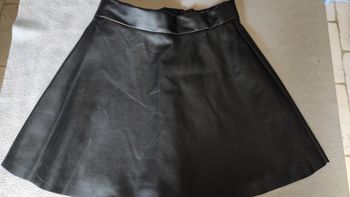 Jupe simili cuir noir