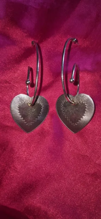 Créoles coeur Gas Bijoux avec pochon