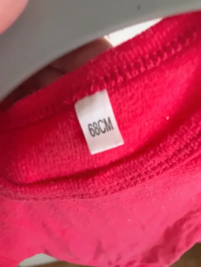 Body fuschia manches courtes 6 mois - photo numéro 3