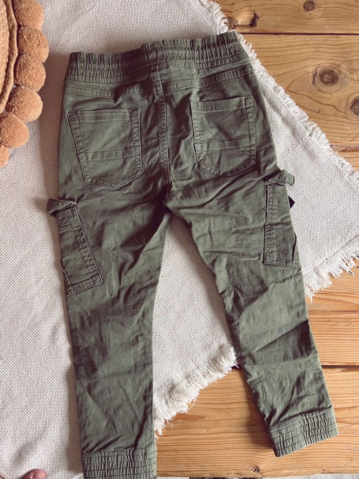 Pantalon cargo à poche kaki du pareil au même dpam 5 ans 110 - photo numéro 5