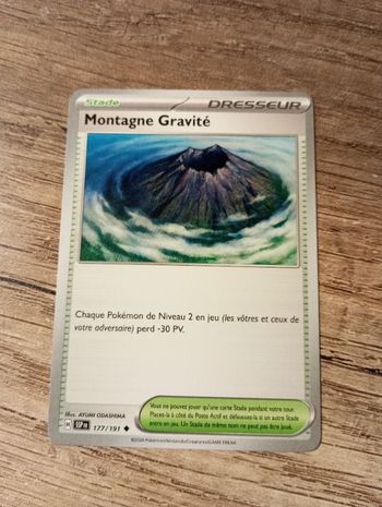 Carte pokémon "Montagne gravité"