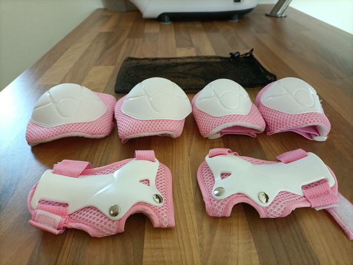 Kit protection roller rose et blanc avec sac de rangement - photo numéro 2