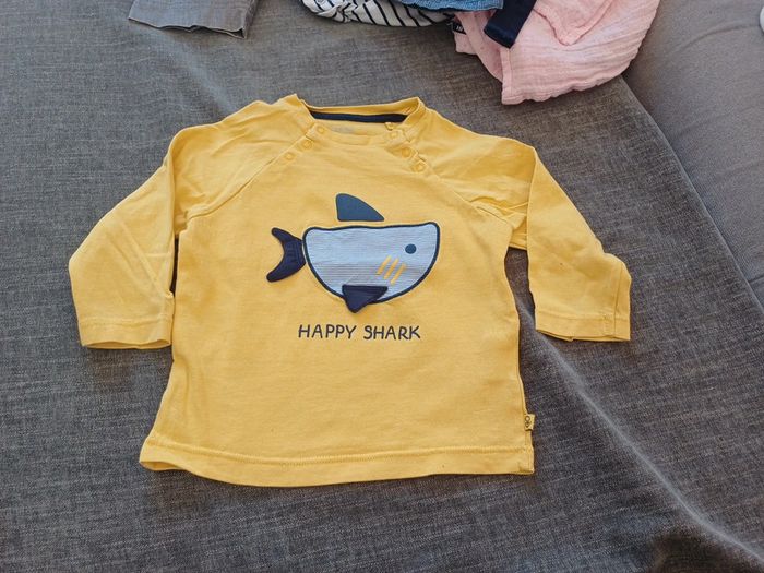 T-shirt manches longues obaïbi 12 mois