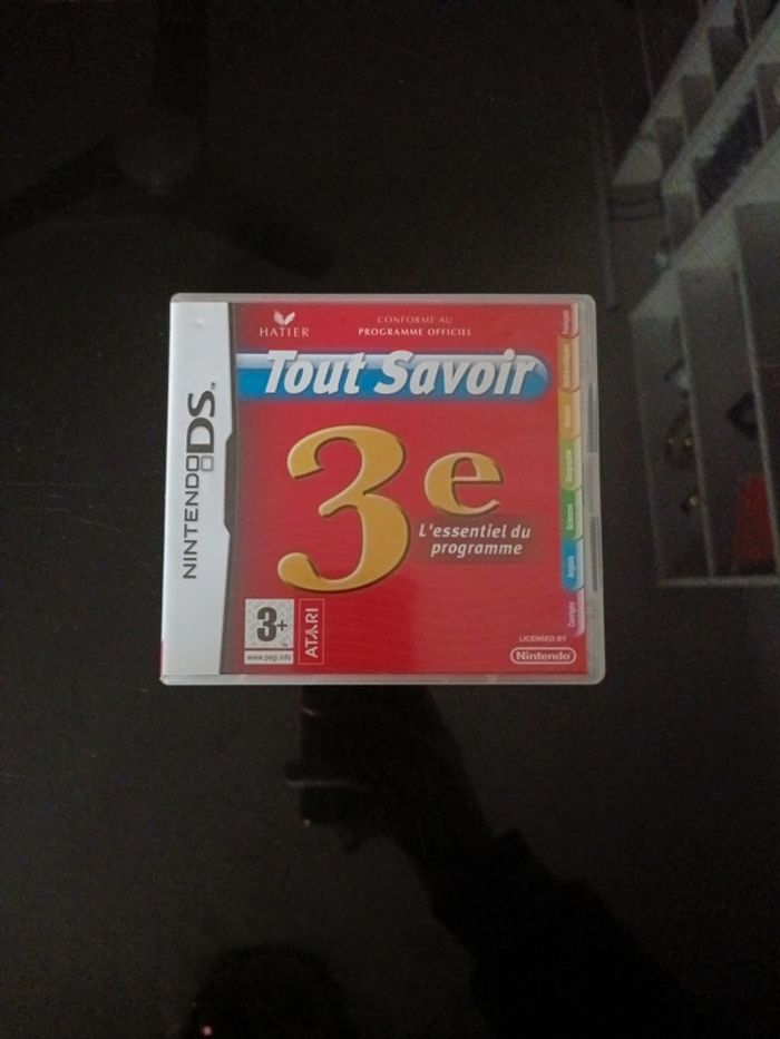 Jeu DS tout savoir 3e