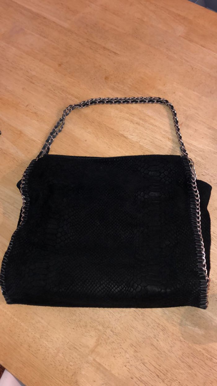 Sac cuir suédé