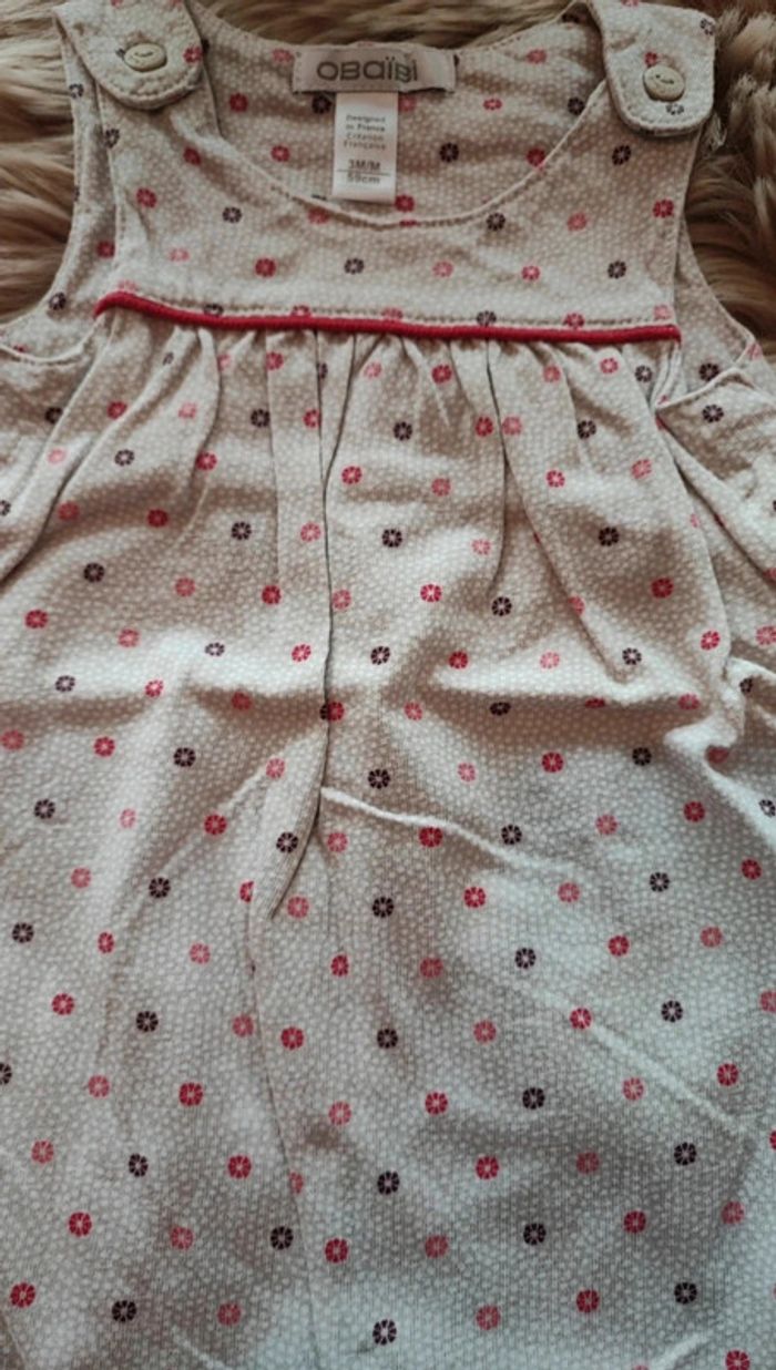 Combinaison  ete beige obaibi 3 mois - photo numéro 3