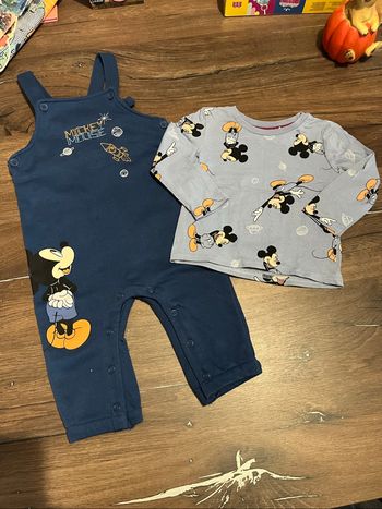 Ensemble salopette Mickey