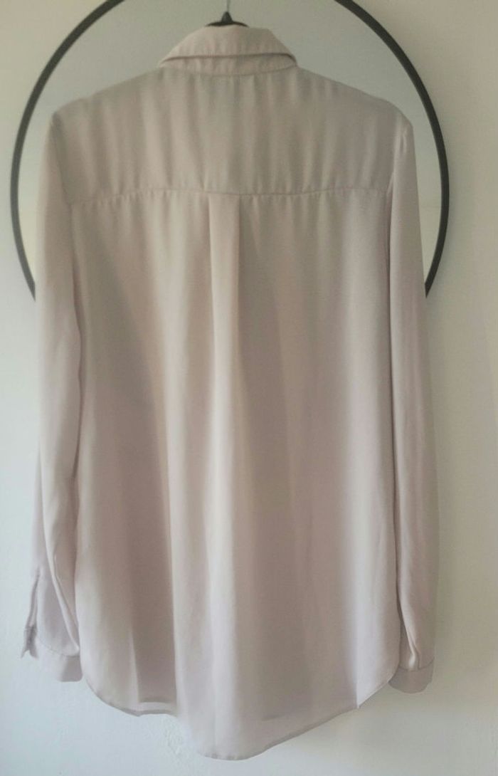 Chemisier fluide gris -rose pale marque new look - photo numéro 2