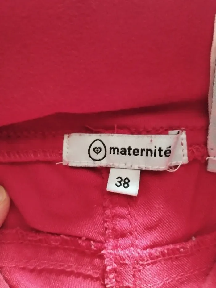 Jean rouge skinny grossesse T36 - photo numéro 3