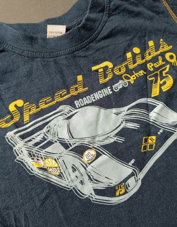 T-shirt bleu marine - photo numéro 3