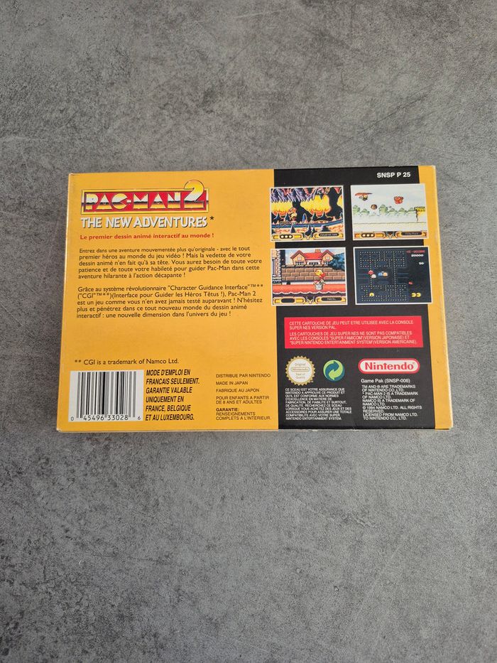 Super Nintendo Pac Man 2 ~ The New Adventures ~ FRA FAH - Super état - Complet - photo numéro 2