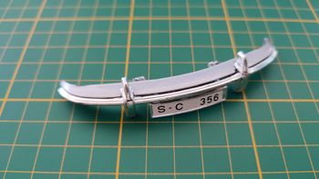 Pare-chocs avant gris pièce miniature Bburago Burago Porsche 356B 1961 1/18 1/18e 1/18ème #D18