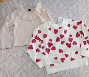 Lot de deux hauts pour fille de 3 ans