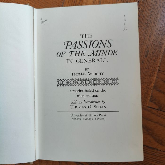 Livre en anglais "The passions in the minde in generall" - photo numéro 5