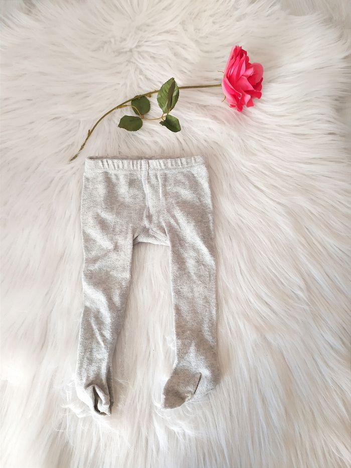 Collants gris clair bébé fille 6-9 mois - photo numéro 2
