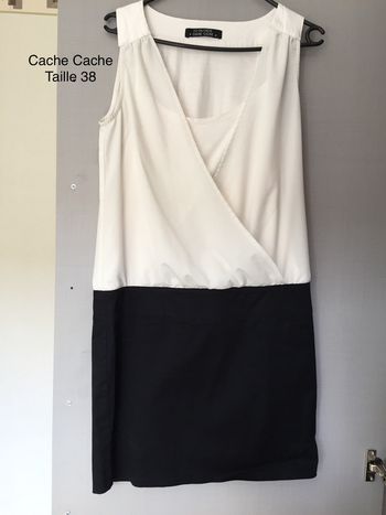Robe blanc/noir Cache Cache Taille 38