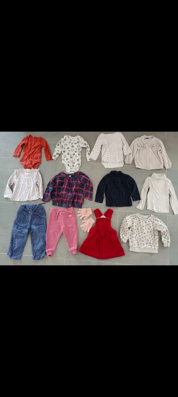 Lot de vêtements hiver bébé fille en 2 ans - 23 mois