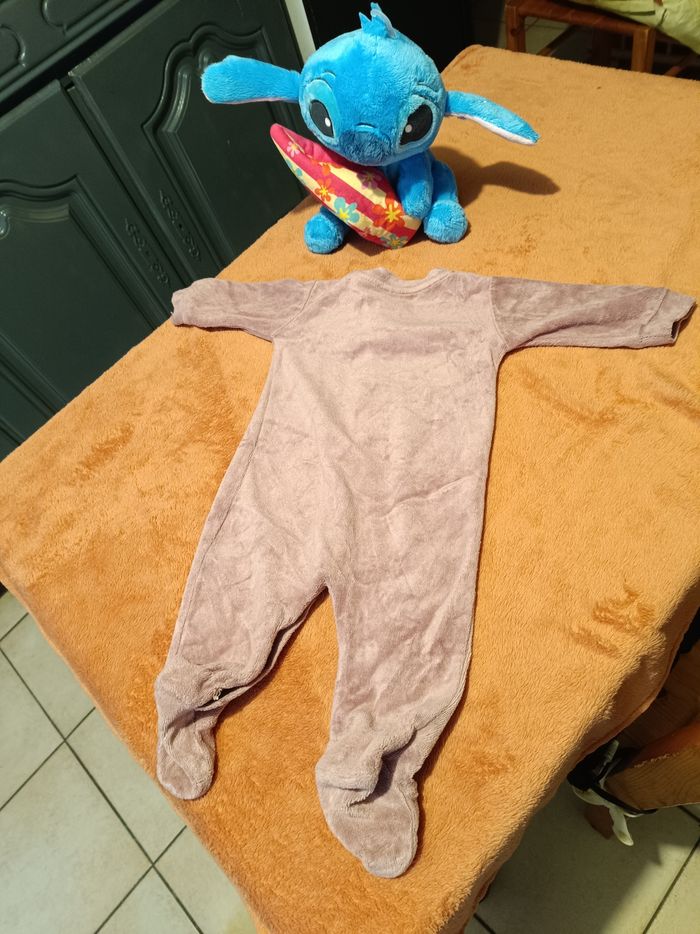 Pyjama bébé fille 62 cm Zeeman violet chaud et doux - photo numéro 3