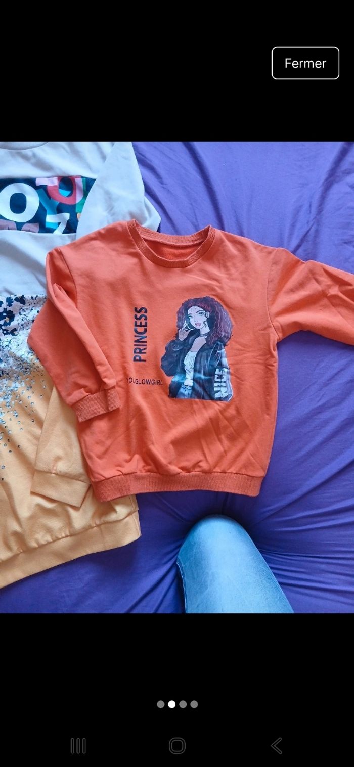 Lot de 3 pulls fille - photo numéro 2