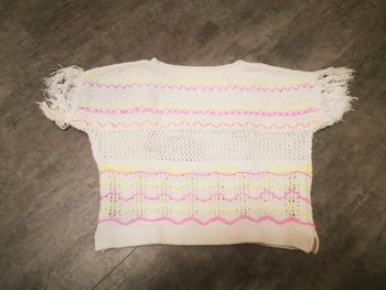 T-shirt crop-top bébé fille 12/18 mois neuf