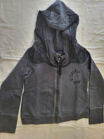 1 sweat à capuche zippé fille 8 ans 