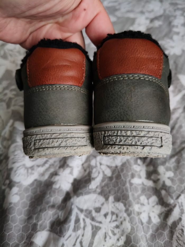 Bottines garçon chaudes 25 Prox kaki noir orange - photo numéro 3