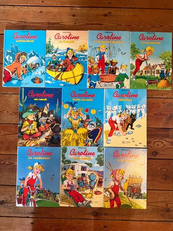 BE - Hachette Jeunesse Lot de 10 livres Caroline bd albums Pierre Probst
