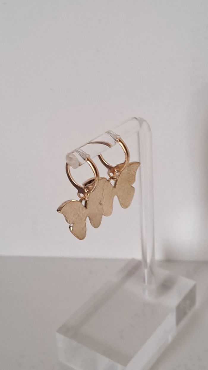 🦚Boucle d'oreilles papillon - photo numéro 3