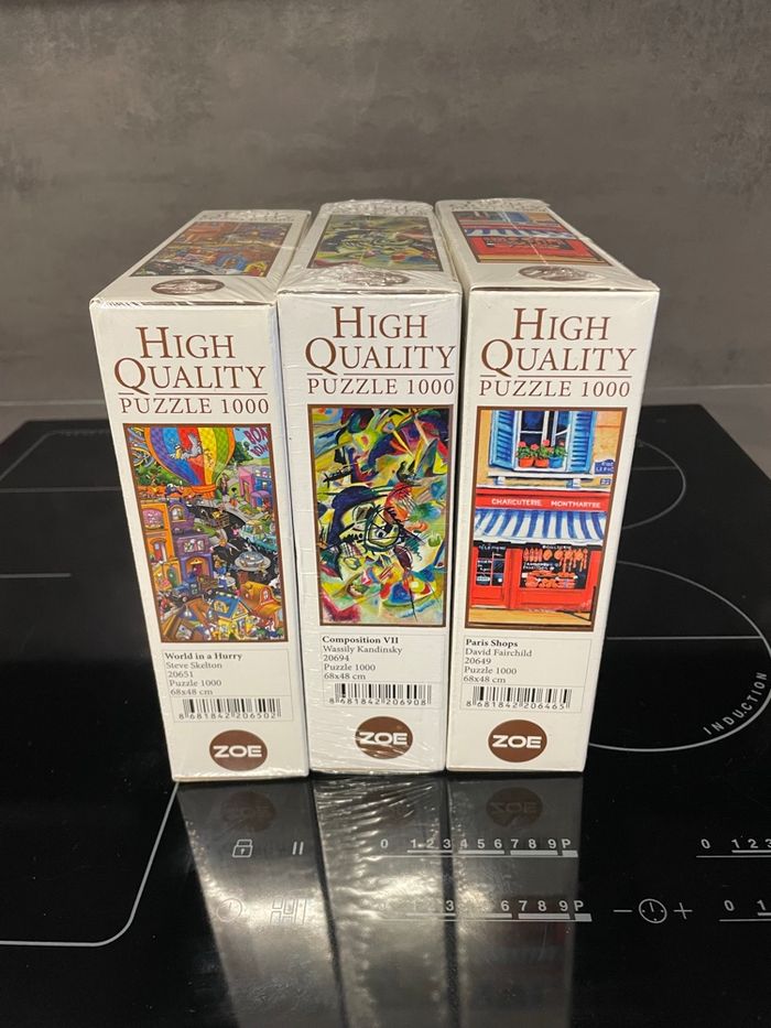 Lot de 3 puzzles 1000 pièces neufs - photo numéro 5