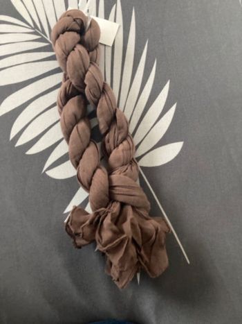Chèche marron taupe Carrefour