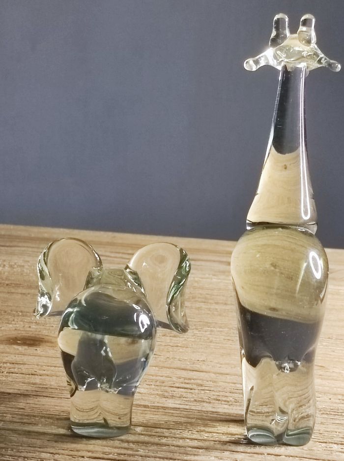 Duo de verre animaux - photo numéro 5